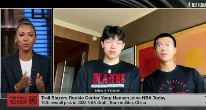 ESPN专访杨瀚森:被选中时刚吃完炸鸡 新秀不能说带队只做好自己